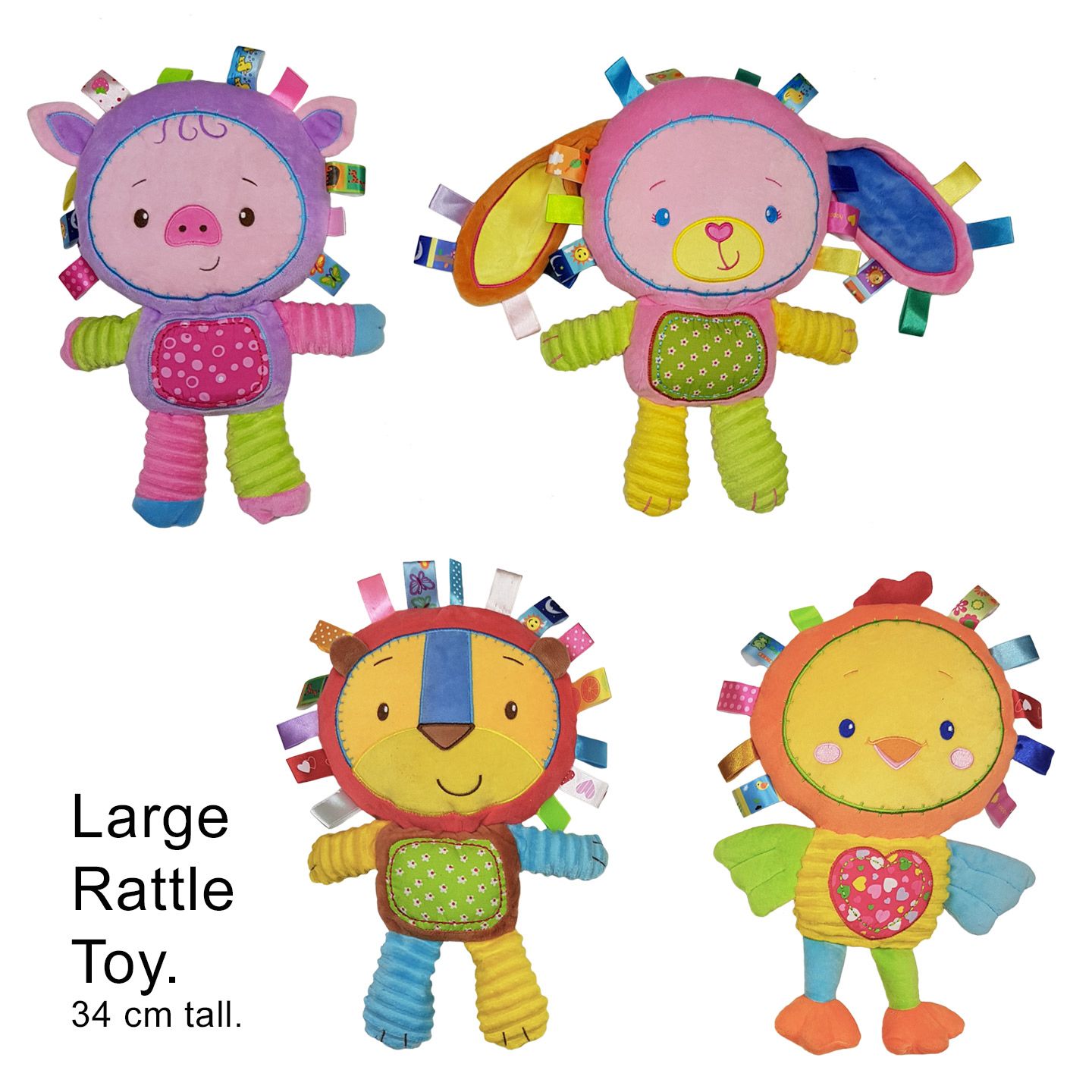 Animal Comforter Taggie Toy