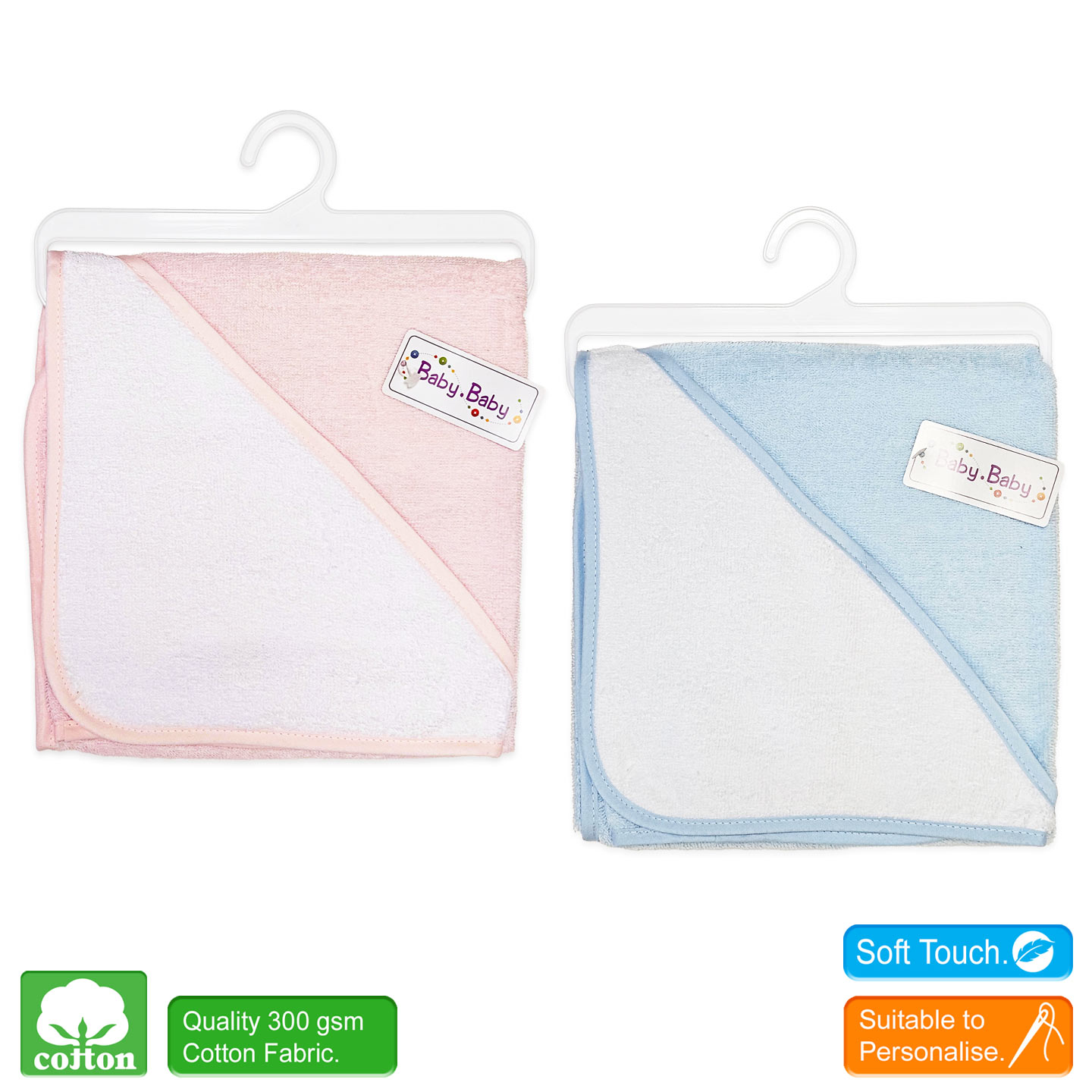 Baby Hooded Toweling Wrap
