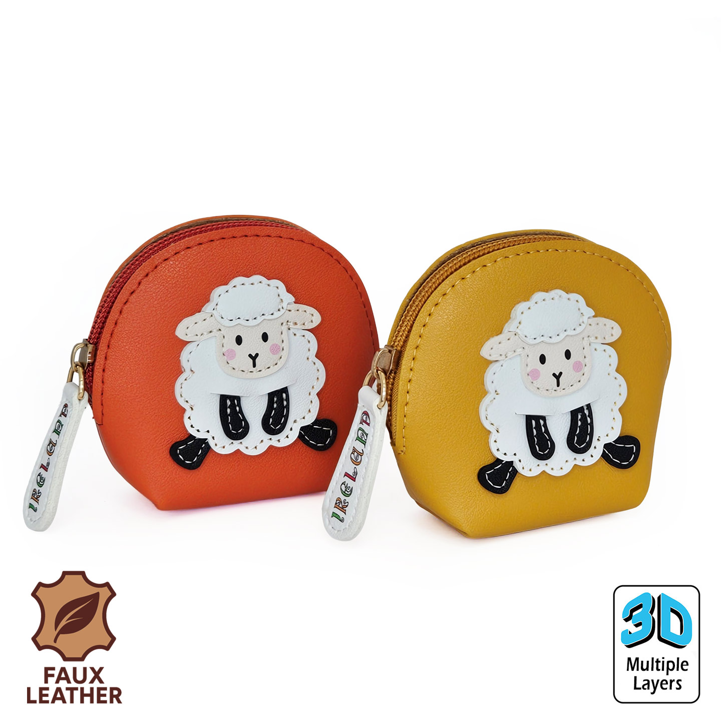 Faux Leather Purse(Rounded)